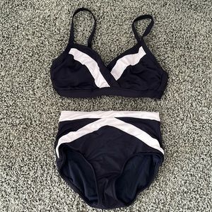 Seafolly High Waisted Swim Suit